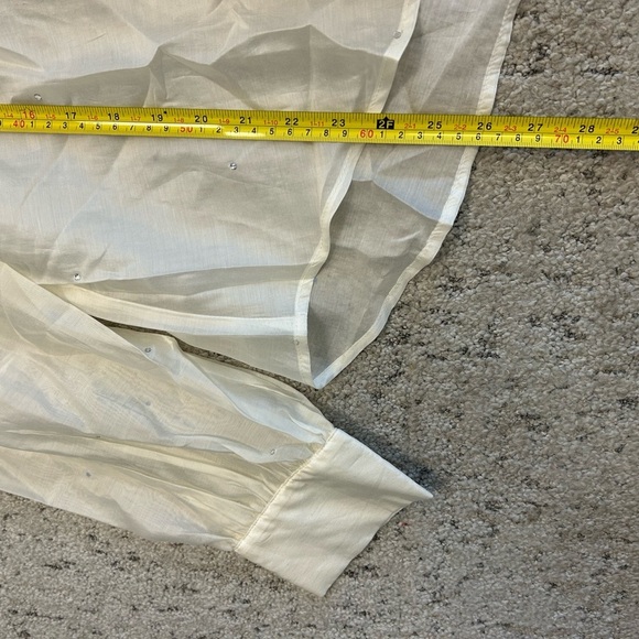 Bailey 44 (Revolve) NWT XL Sheer Blouse with Diamond tiny embellishments - Picture 12 of 13